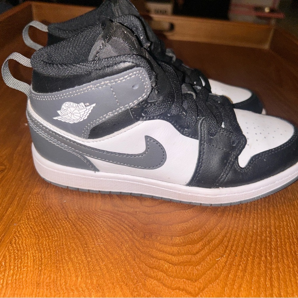 Kids Nike Air Jordan Black and White Sneakers